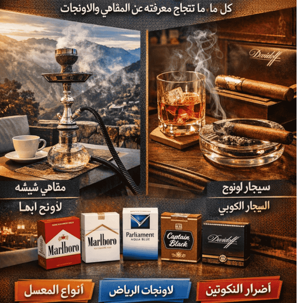 مقاهي شيشة ولاونجات وسيجار كوبي في السعودية – دليل شامل لعشاق الشيشة