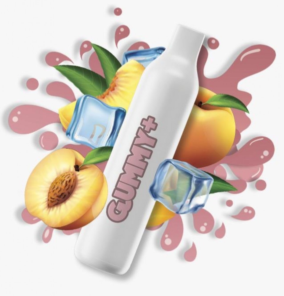 Vast Endurance سحبة جاهزة قمي بلس خوخ بارد 2200 موشة Gummy Plus Peach ICE Disposable 2200 Puff