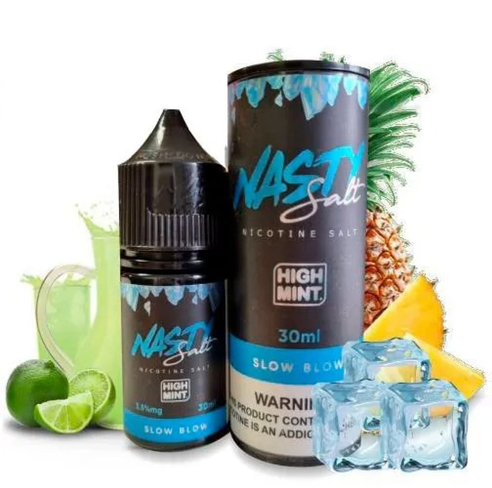Nasty Slow Blow High Mint Salt - Vape Saudi Arabia - Original Devices  Flavors
