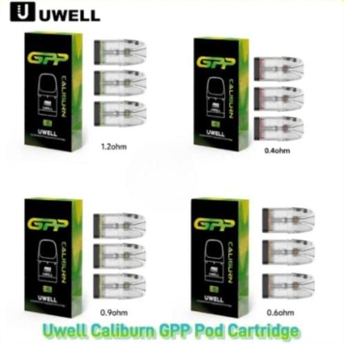 بودات GPP يو ويل كاليبرن Uwell Caliburn G3, G4 & G5 GPP Replacement Pods