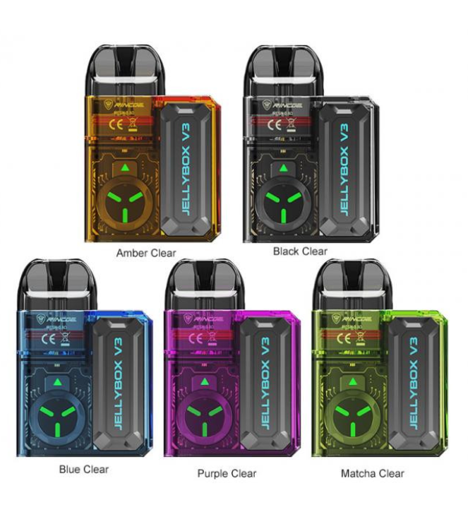 Portable & Lightweight جهاز سحبه جيلي بوكس V3 الاصدار الثالث Rincoe Jellybox V3 Pod Kit