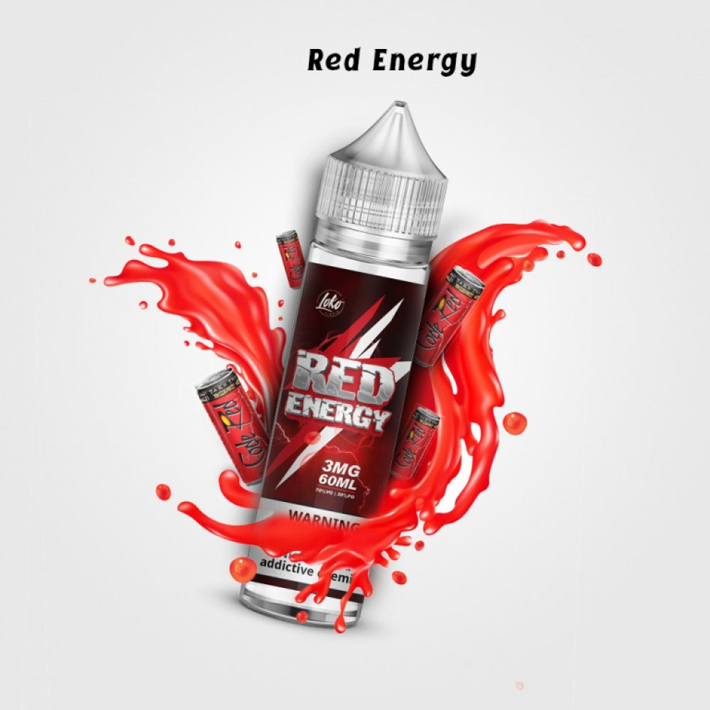 Ergonomics نكهة فيب لوكو لاب ريد انيرجي ايس قليل loko lab RED energy low ice vape