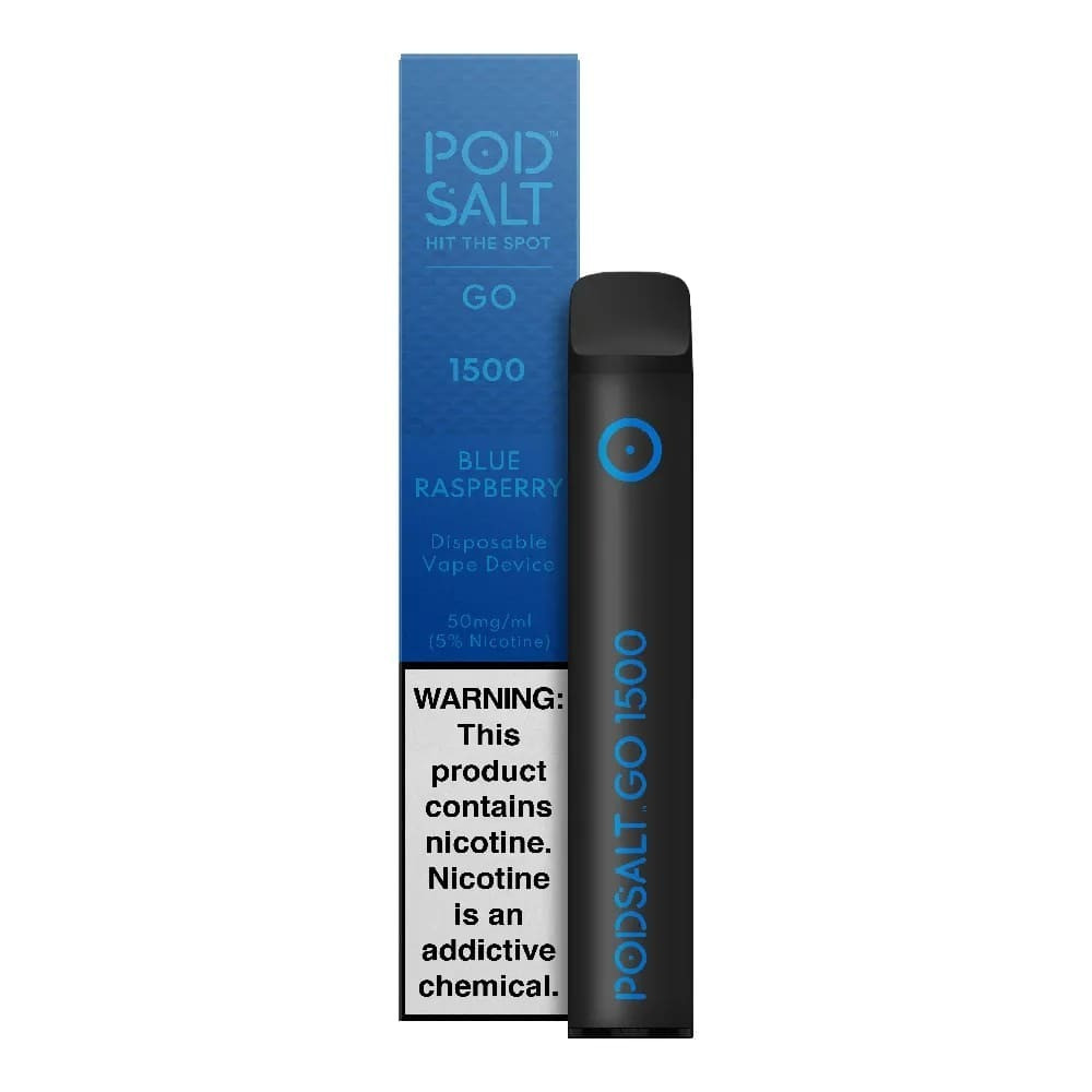 pod salt go disposable vape Blue Raspberry Flavor 1500 Puffs Coil Resistance_015 - 1.2 Ohm Colour:Blue Ridge Haze Geek Bars Latest Pulse