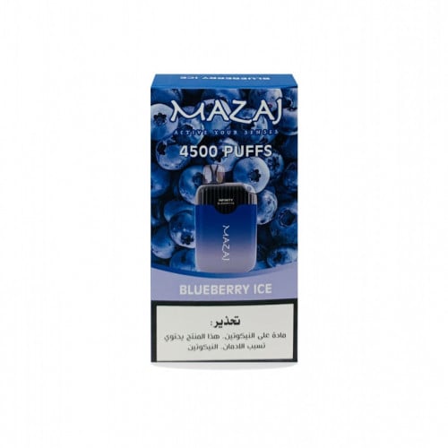 Mazaj Infinity 4500 Puff blueberry ice - Vape Saudi Arabia - Original  Devices Flavors - ZERO Vape