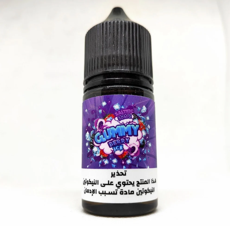 تصميم مريح في اليد نكهة سولت قمي بيري ايس GUMMY BERRY ICE Salt Nic