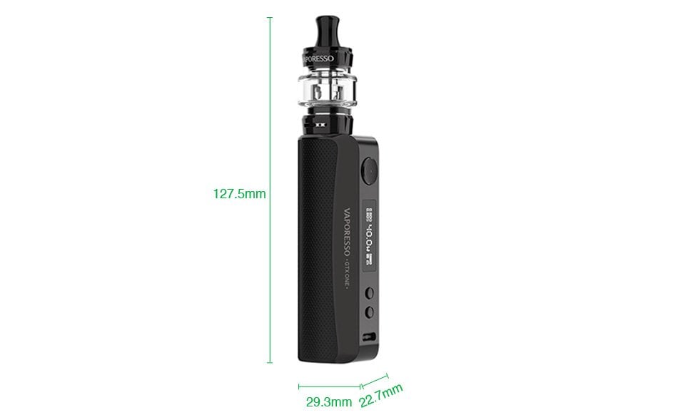 الأبعاد والمقاسات - سحبة و شيشة فابريسو جي تي اكس ون Vaporesso GTX ONE