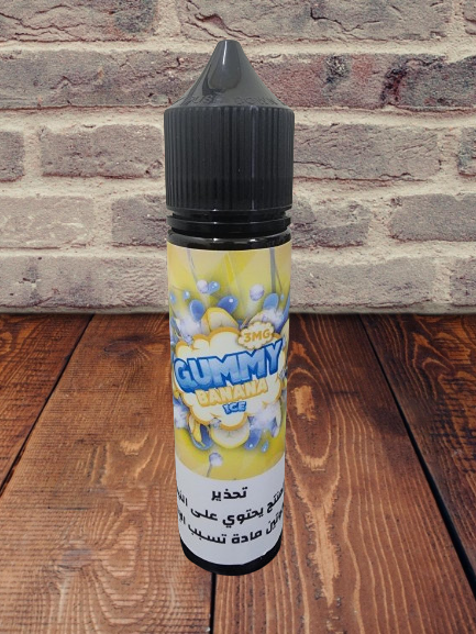 تصميم مريح في اليد نكهة فيب قمي موز ايس GUMMY Banana ICE Vape