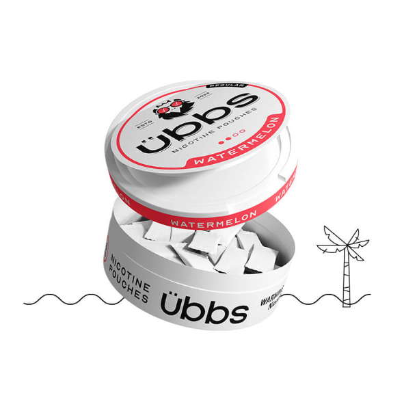 Ergonomics اوبس اظرف نيكوتين بطيخ ÜBBS WATERMELON NICOTINE POUCHES