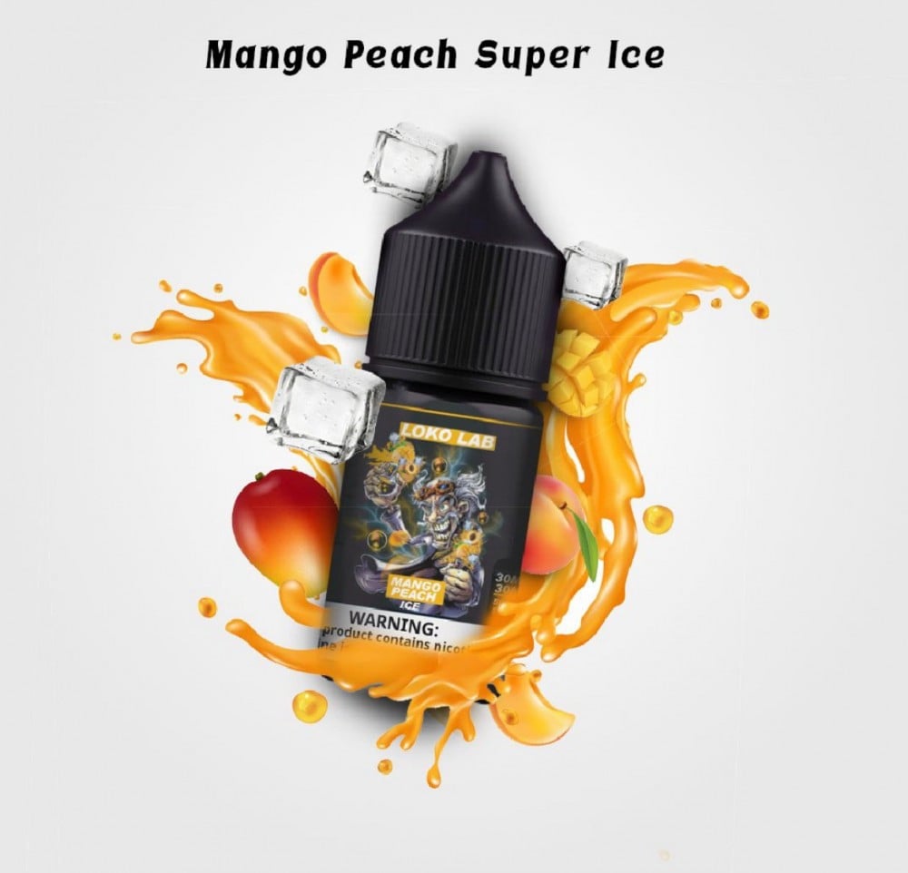 Ergonomics نكهة سولت لوكو لاب مانجو خوخ سوبر ايس loko lab mango peach super ice salt