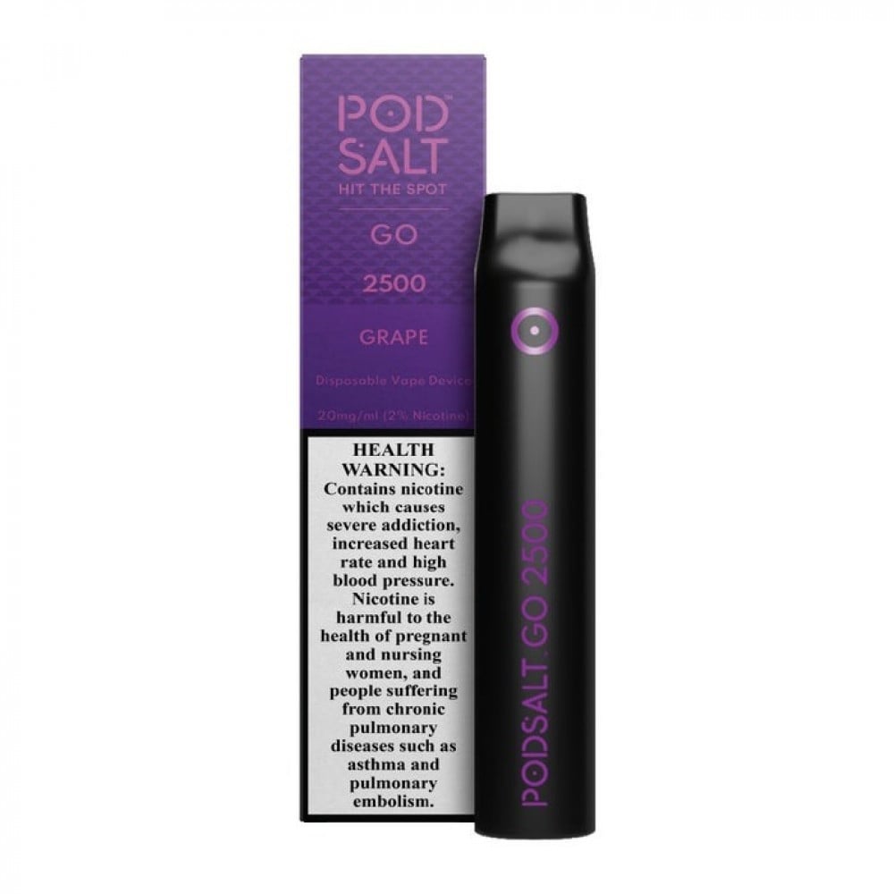 Pod Salt Go Grape 2500 Puff 20MG - Vape Saudi Arabia - Original Devices  Flavors - ZERO Vape