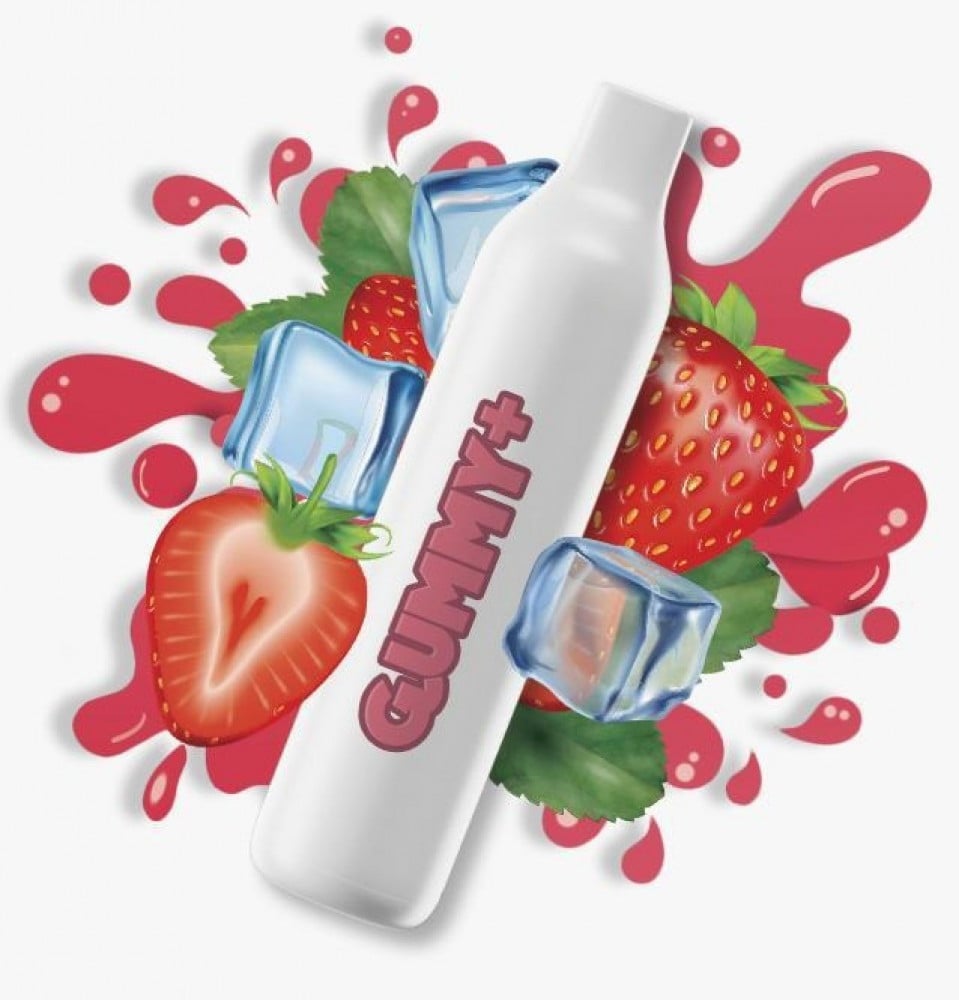 Vast Endurance سحبة جاهزة قمي بلس فراولة بارد ايس 2200 موشة Gummy Plus Strawberry ICE Disposable 2200 Puff
