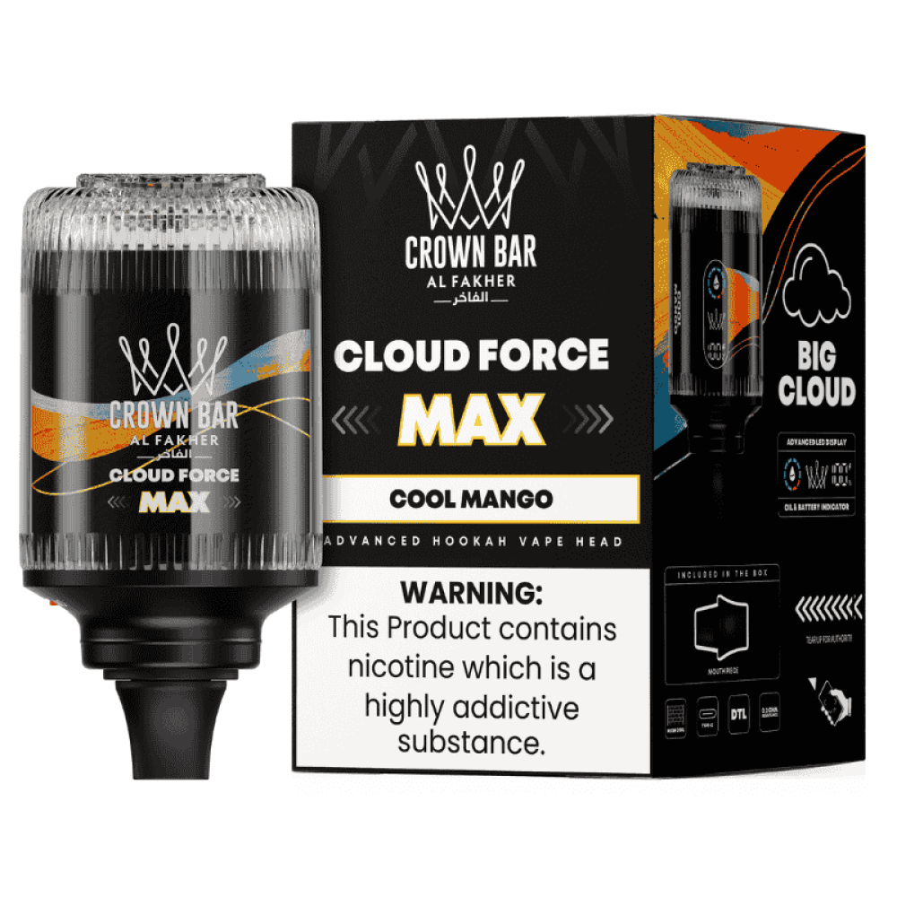 عمر بطارية طويل راس فيب للشيشة التقليدية – Al Fakher Cloud Force Max 50K