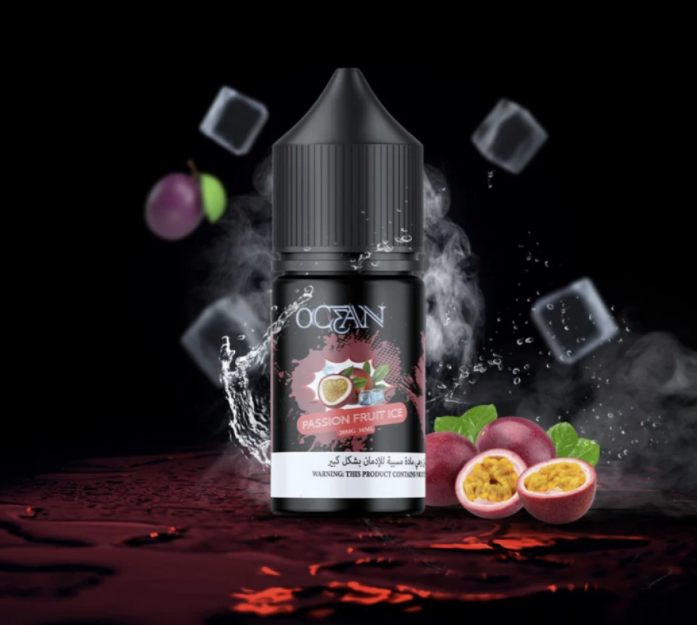 تصميم مريح في اليد نكهة اوشن باشن فروت ايس 20 نيكوتين Ocean Passion Fruit Ice