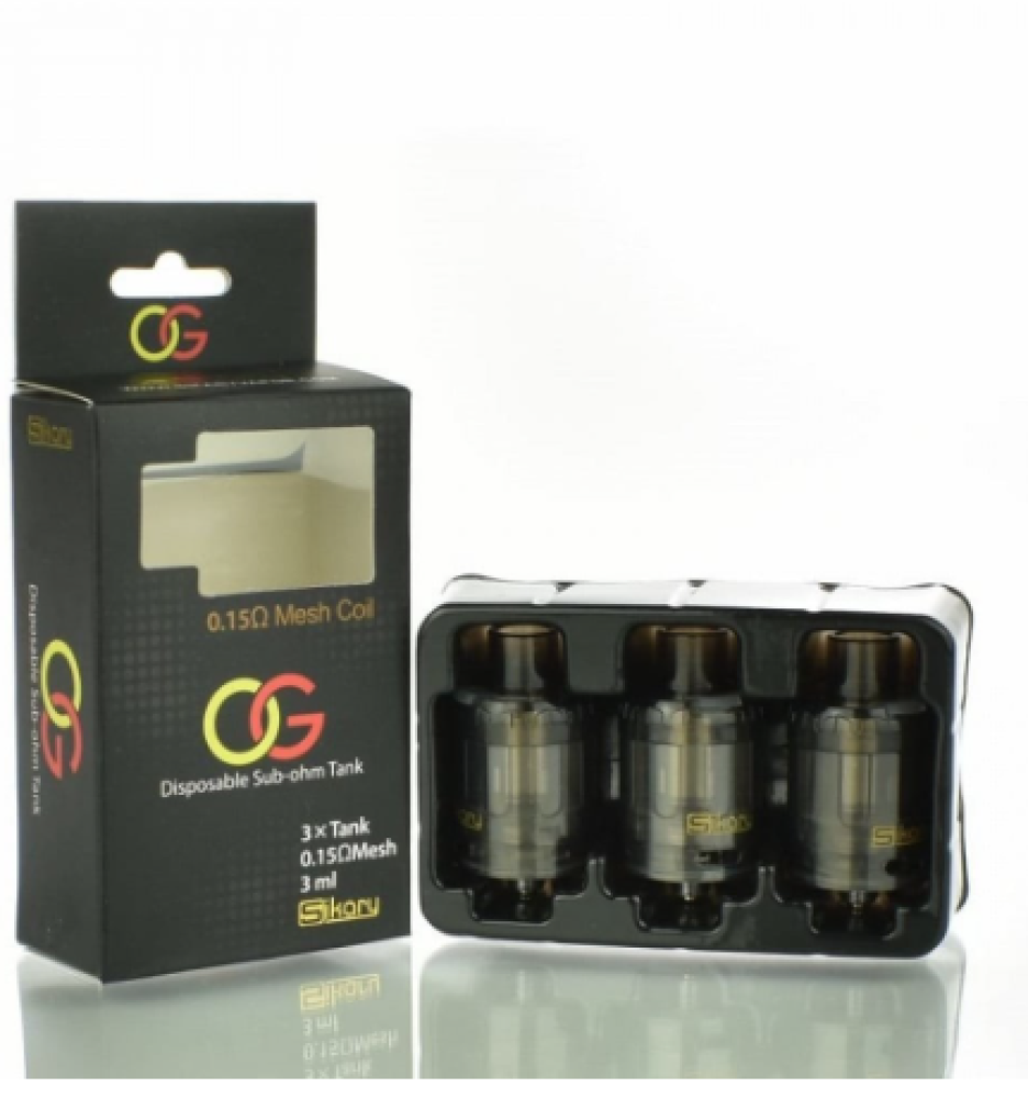 عمر بطارية طويل تانك شيشة سفري صب اوم OG Disposable Sub-ohm Tank 0.15 Mesh Coil
