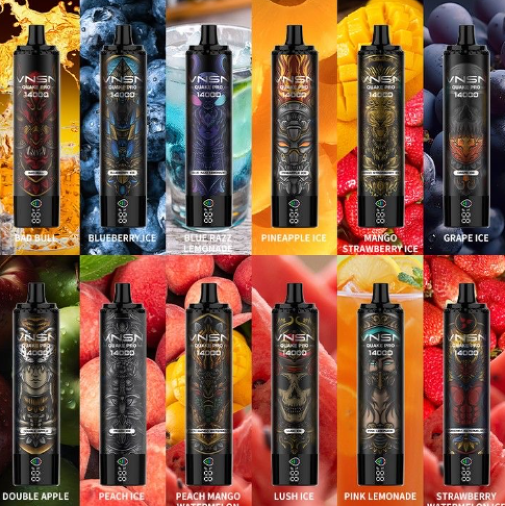 عمر بطارية طويل فنسن 14000 سحبة برو Vnsn 14000 Puff Quake Pro