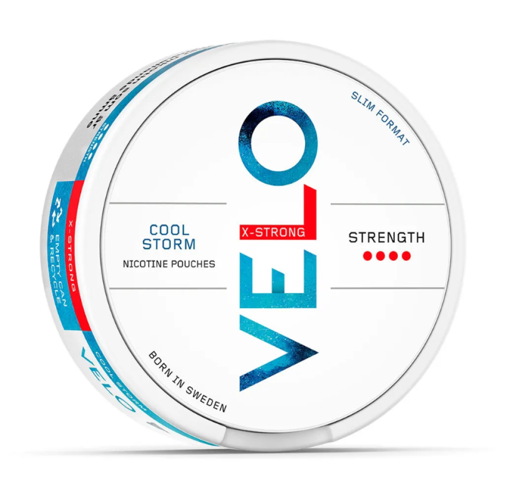 Ergonomics اظرف نيكوتين فيلو كول ستورم نعناع قوي VELO NICOTINE POUCHES Cool Storm X-Strong