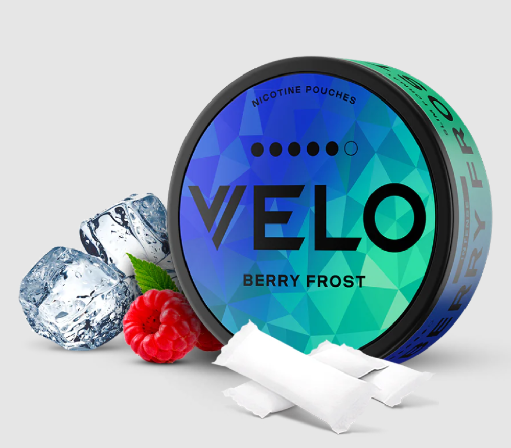 Ergonomics اظرف نيكوتين فيلو بيري توت 14 نيكوتين VELO Berry Frost INTENSE