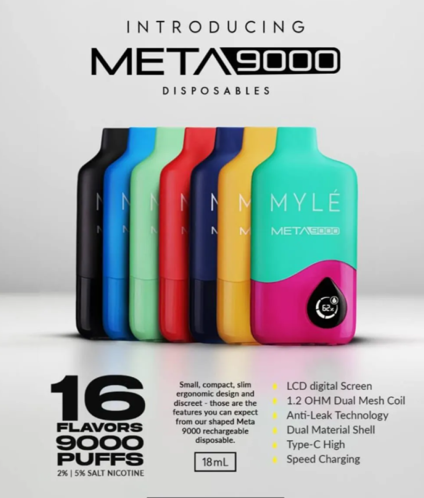 Myle Meta 9000 Puff - Vape Saudi Arabia - Original Devices Flavors