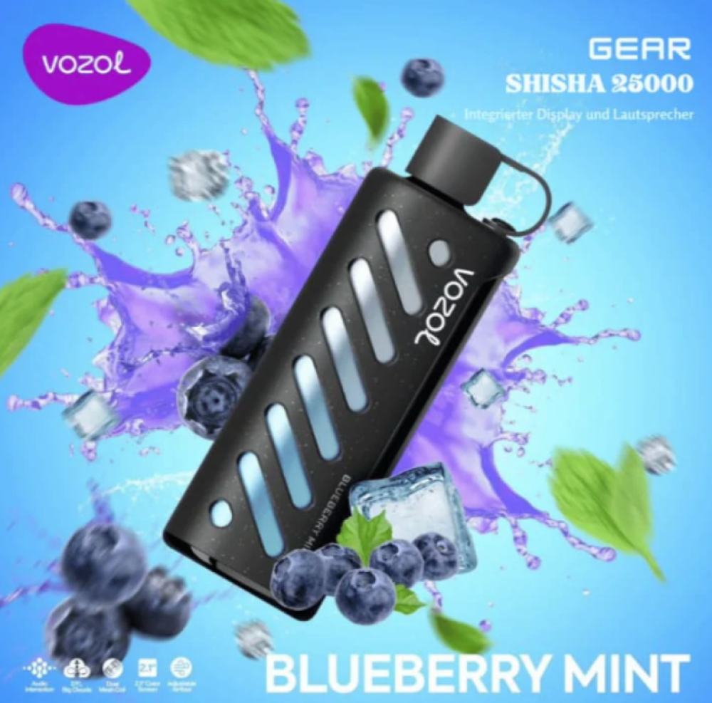 فوزول جير شيشة 25000 موشة VOZOL Gear Shisha 25000 puffs