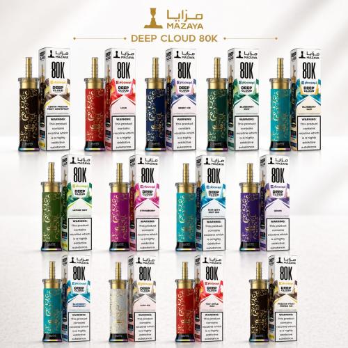 شيشة مزايا 80 الف موش 6 نيكوتين Mazaya Deep Cloud 80K Puffs