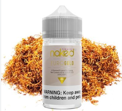 Ergonomics نكهة فيب يورو جولد تبغ خفيف Naked 100 Euro Gold