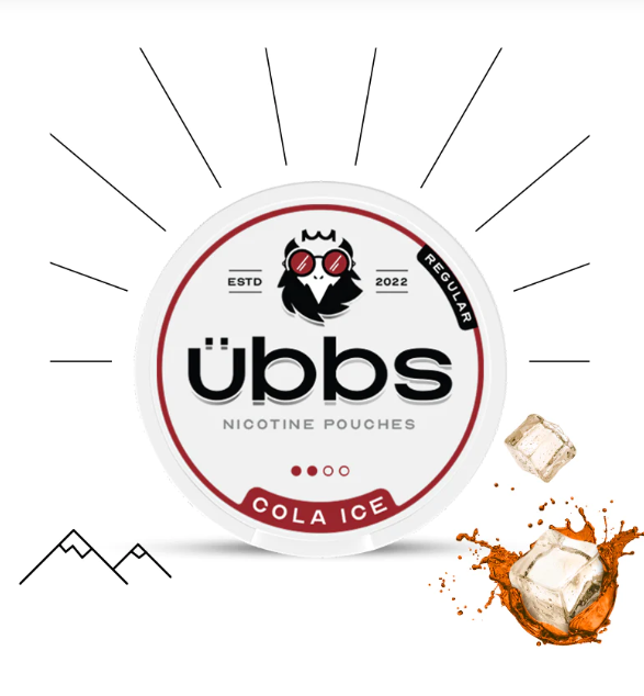 Portable & Lightweight اوبس اظرف نيكوتين كولا ايس ÜBBS COLA ICE NICOTINE POUCHES