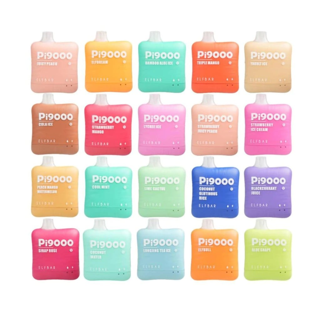 تصميم مريح في اليد سحبه جاهزه الف بار 9000 سحبه EBDESIGN ELFBAR PI9000 9000 PUFF