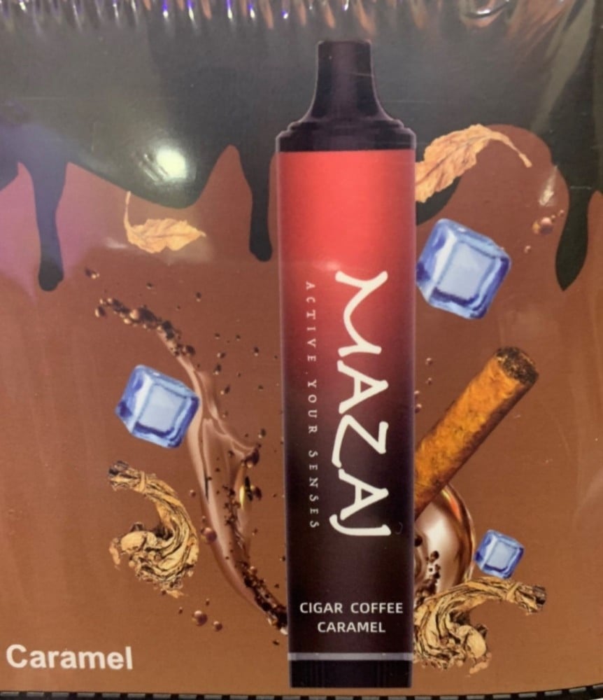 caramel coffee disposable vape Demon's Mood: Cigar, & Caramel, 4000 Puffs (New) Choose Color:White Strength:10mg Empty 1.5mL 510 Black
