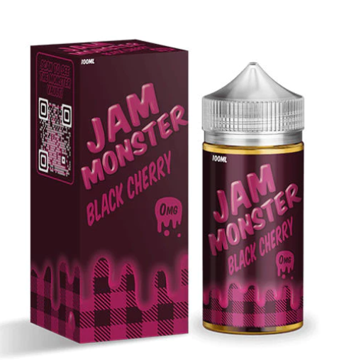 تصميم مريح في اليد نكهة جام مونستر مربى كرز اسود - JAM MONSTER Black Cherry - 100ml
