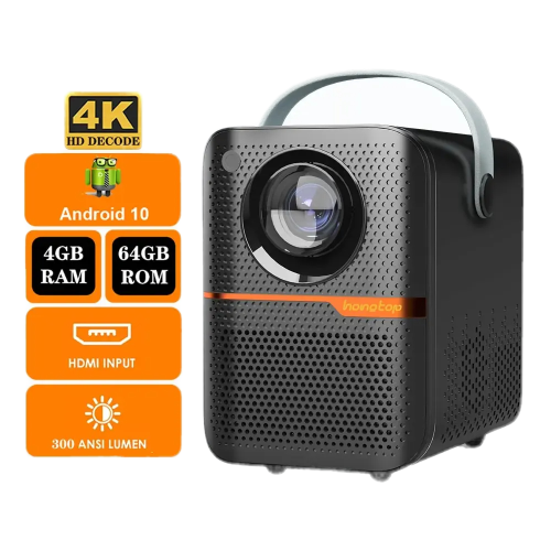 جهاز عرض ذكي HONGTOP بنظام أندرويد 4K محمول