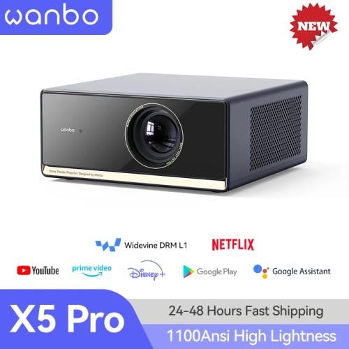 جهاز عرض Wanbo X5 Pro عالي الدقة 1080P