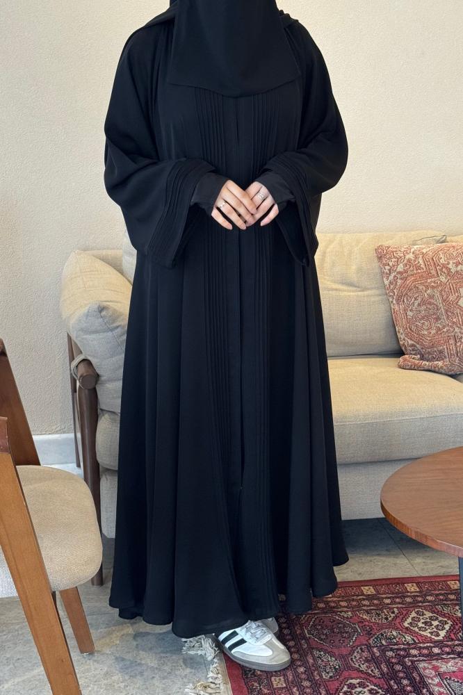 عباية دبل كلوش مع أكمام متصله بالابهام
