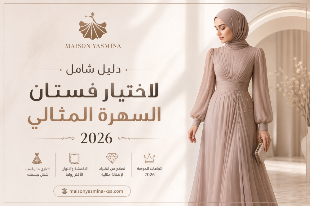 دليل شامل لاختيار فستان السهرة المثالي 2026