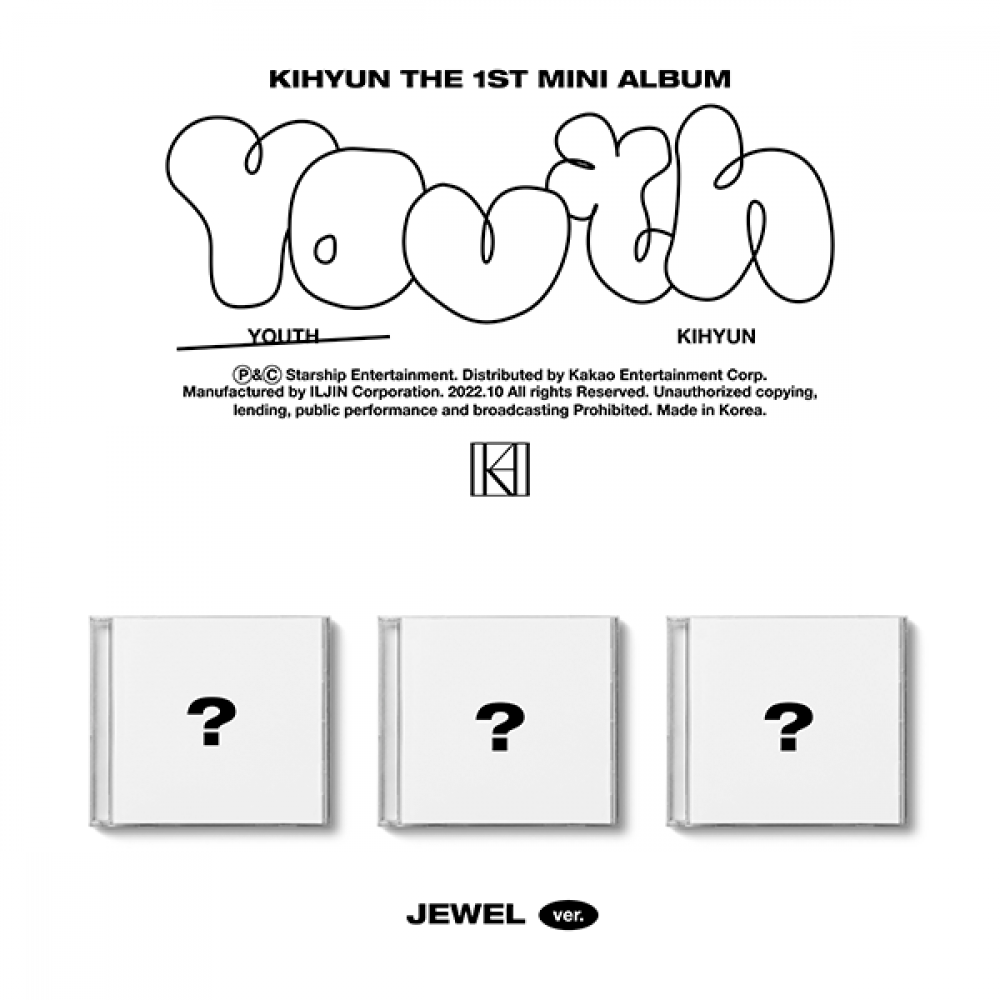 Kihyun - 1st Mini Album YOUTH (Jewel Ver) (SET Ver)
