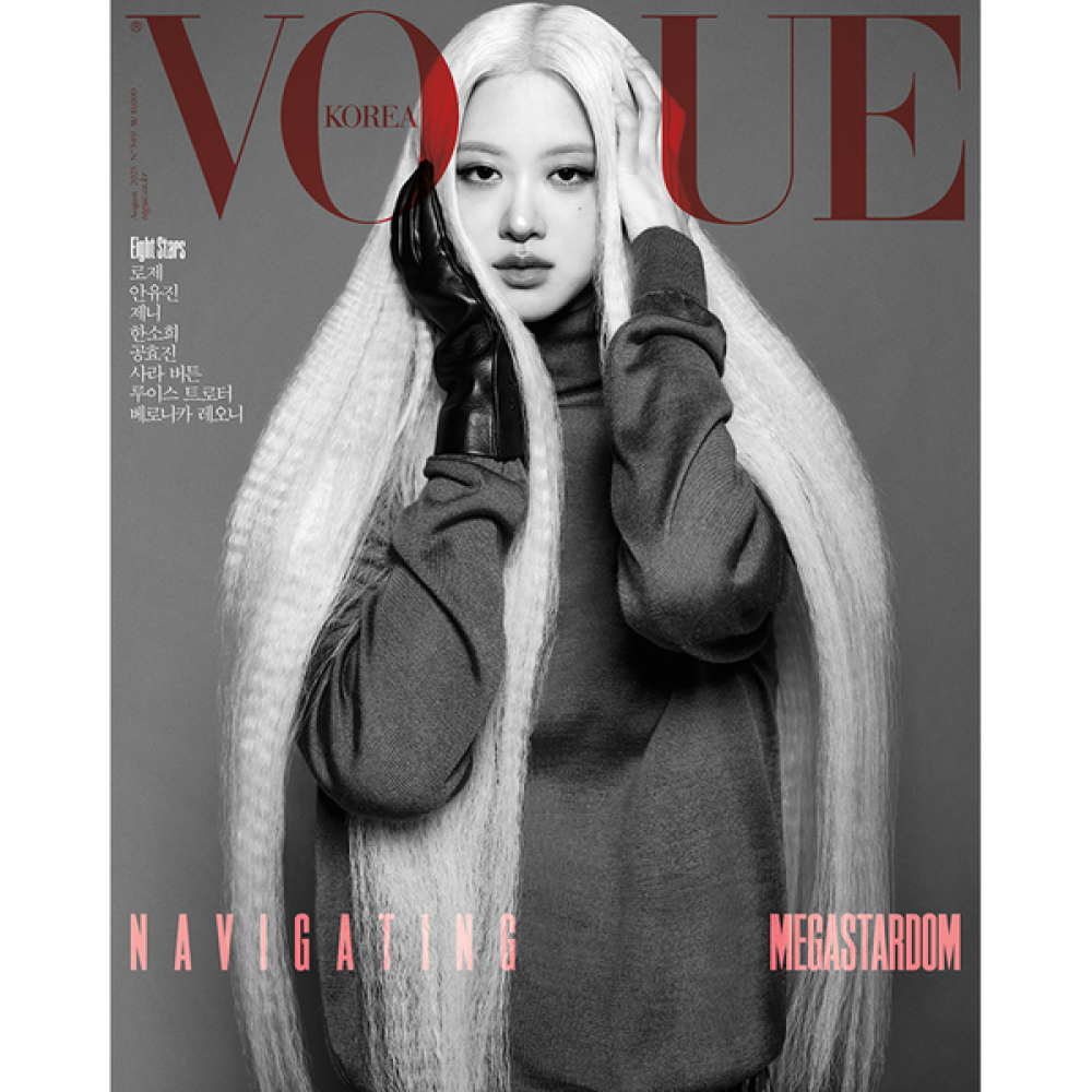VOGUE Magazine 2025.08 Type A Cover ROSÉ Content ROSÉ, JENNIE, IVE AN YUJIN, Han Sohee, Kong Hyojin