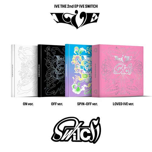 IVE - THE 2nd EP IVE SWITCH (ON Ver + OFF Ver + SPIN-OFF Ver + LOVED IVE Ver)
