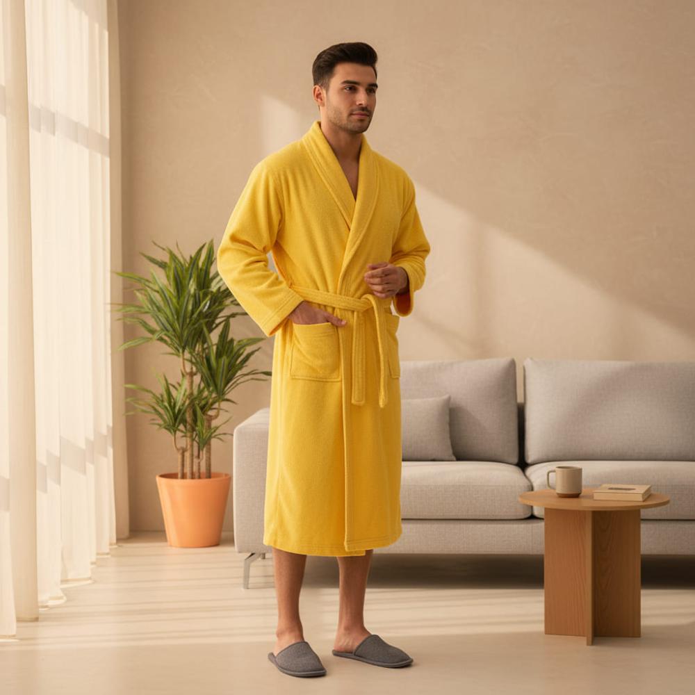 Unisex Overlapping Bathrobe - premium cotton