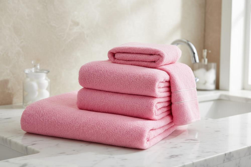 Bath Towel Set – rose, Premium Cotton