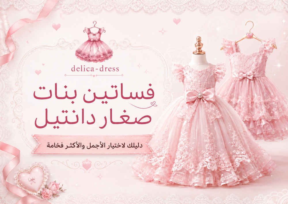فساتين بنات صغار دانتيل