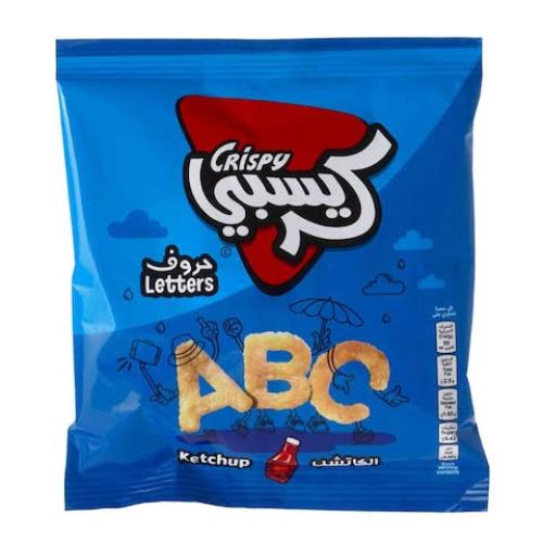 كرسبي رقائق البطاطس بنكهة الكاتشب حروف 18 جرام