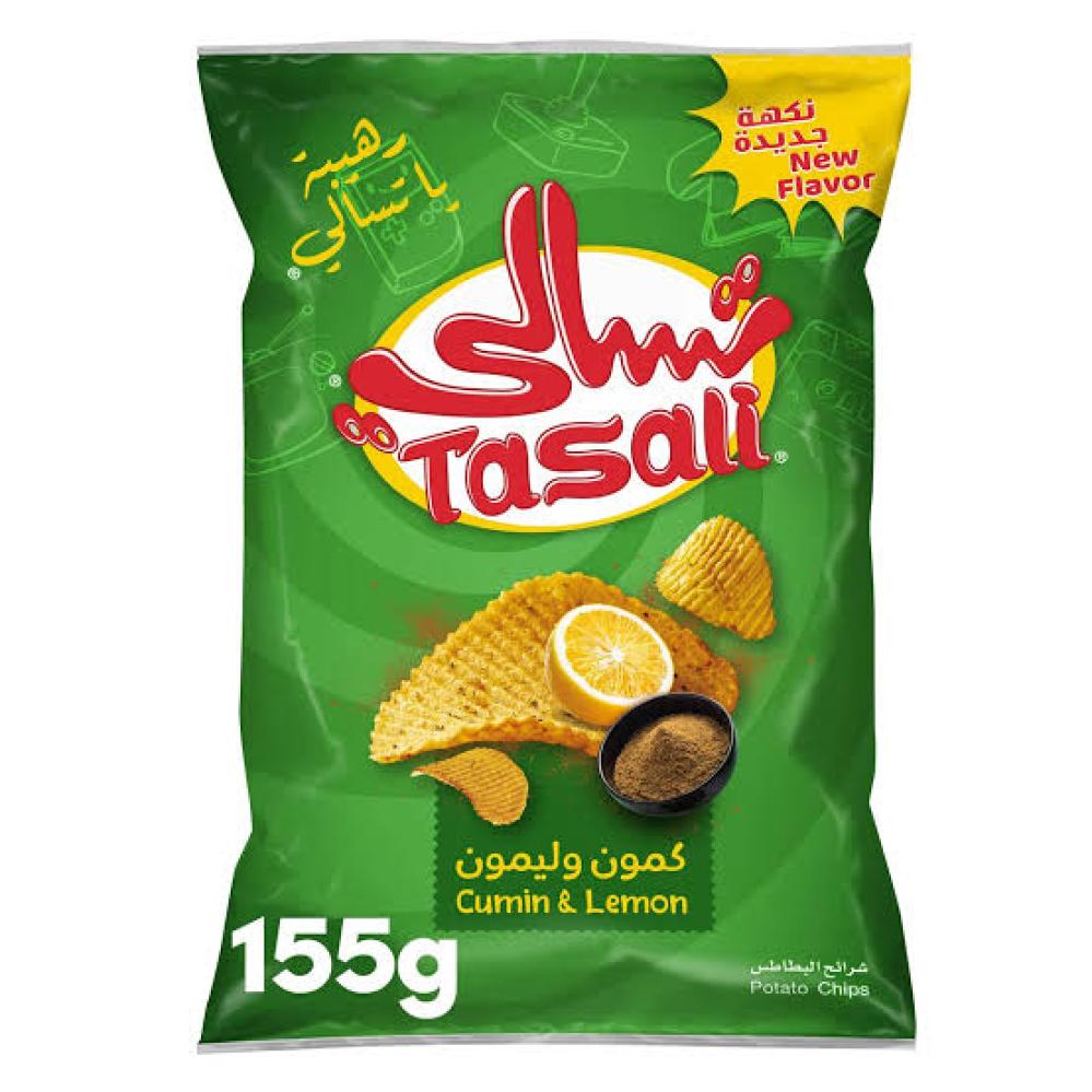 تسالي شرائح البطاطس كمون وليمون 12 غرام