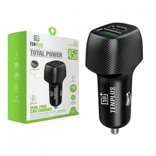 شاحن سيارة من TENPLUS منفذين 45 واط PD+USB