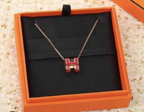 (Mini)Hermes necklace red