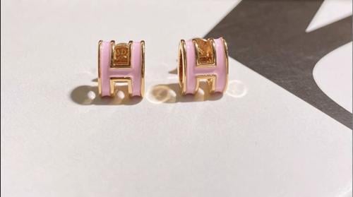 Hermes earring pink