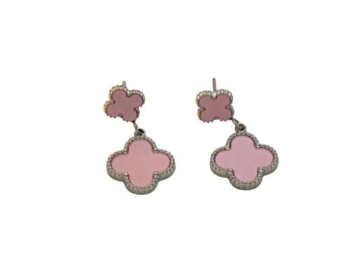 Van cleaf earring pink (silver)