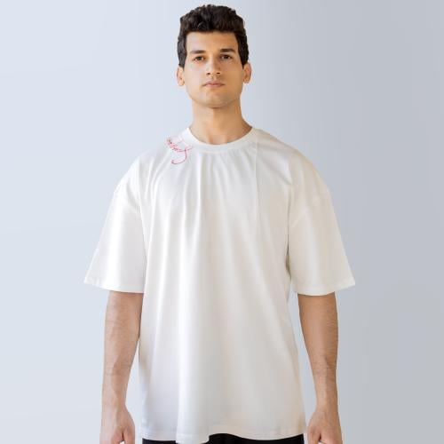 White logo summer t-shirt