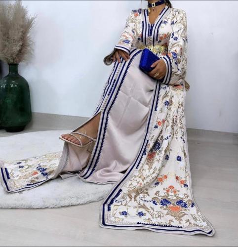 قفطان الحاج عمر مدروزه الأطراف بالسفيفه المغربيه ق...