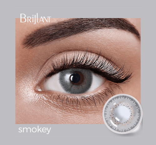 عدسة لاصقة ملونة - لون Smokey