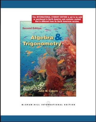 Algebra and Trigonometry