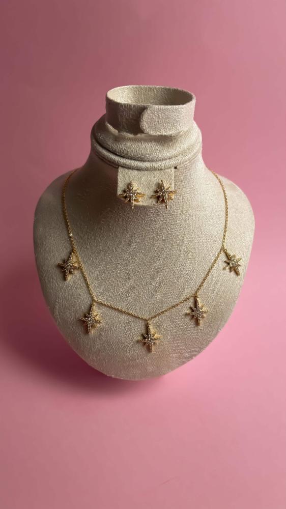 طقم شعاع ذهبي